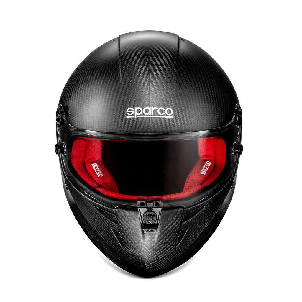 SPARCO BRH0003B0R0100S Full-Face Helmet Stealth RF Carbon 8859-2024, Red, Size S Photo-0 
