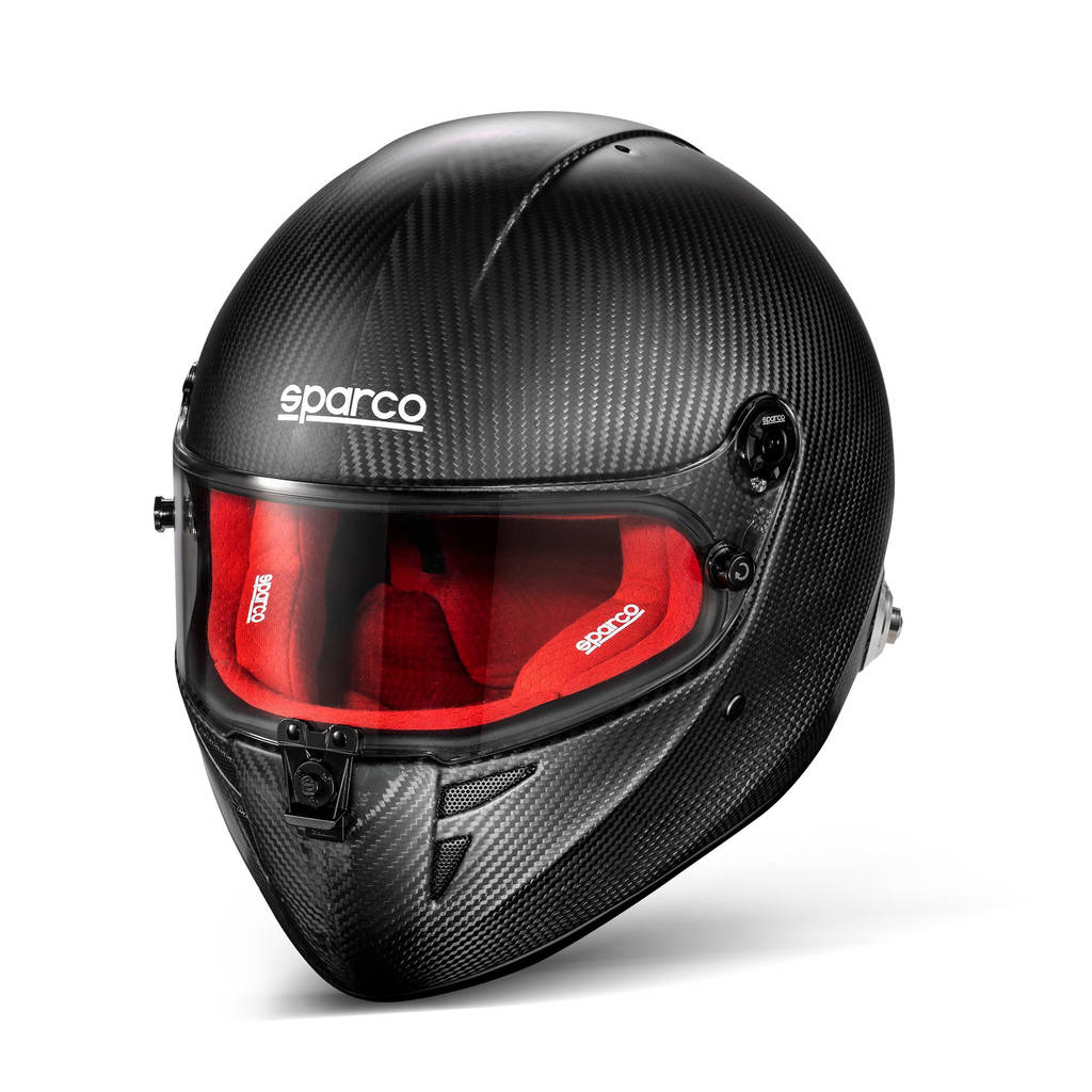 SPARCO BRH0003B0R0100M Full-Face Helmet Stealth RF Carbon 8859-2024, Red, Size M Photo-1 