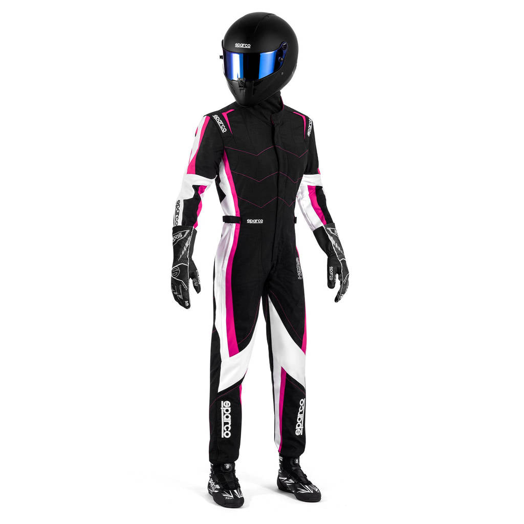 SPARCO BKS0013B0K0700L Karting Suit Kerb Advanced Lady, Black / Fuchsia, Size L Photo-1 