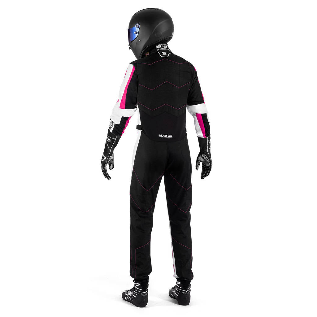 SPARCO BKS0013B0K0700L Karting Suit Kerb Advanced Lady, Black / Fuchsia, Size L Photo-2 
