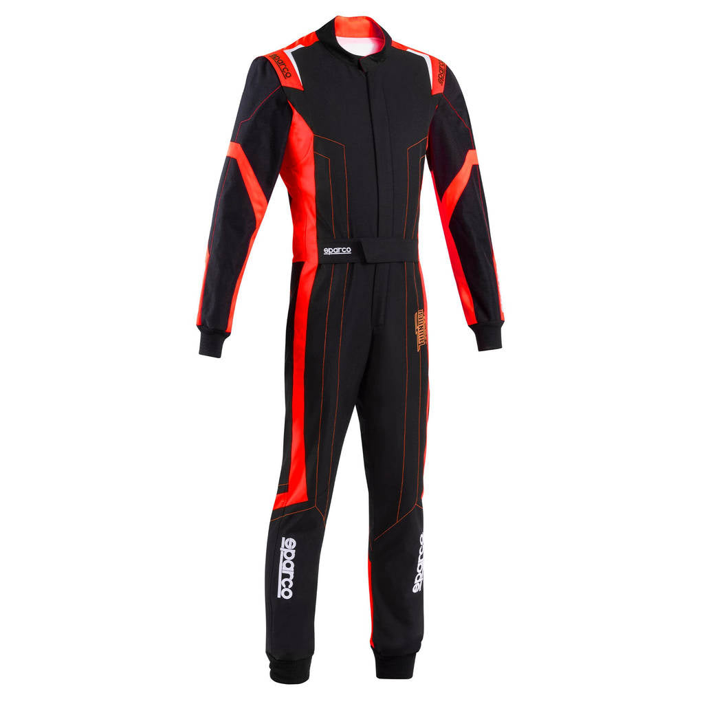 SPARCO BKS0010B0K120XS Karting Suit Thunder Advanced, Black / Red, Size XS Photo-1 