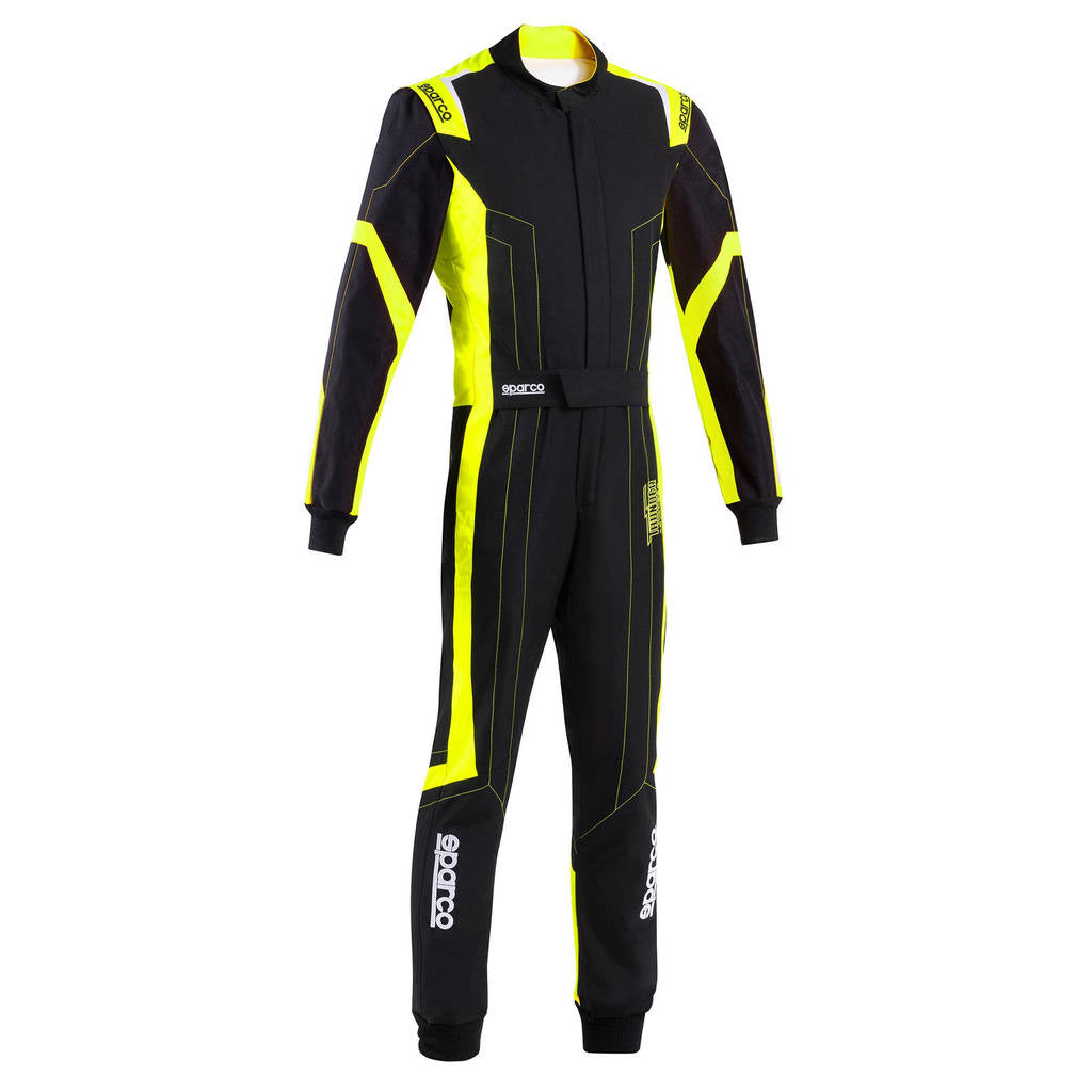 SPARCO BKS0010B0K0800S Karting Suit Thunder Advanced, Black / Fluo Yellow, Size S Photo-1 