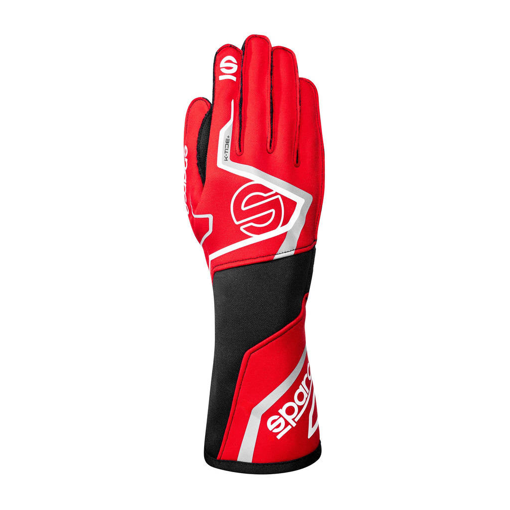 SPARCO BKG0002B0R27009 Karting Gloves K-Tide+ (FIA 8877-2022), Red / Black, Size 9 Photo-0 