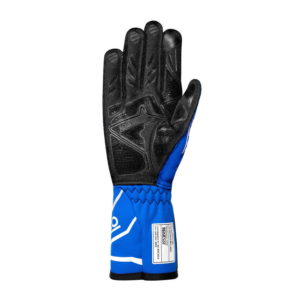 SPARCO BKG0002B0B20010 Karting Gloves K-Tide+ (FIA 8877-2022), Reflex Blue / Black, Size 10 Photo-1 