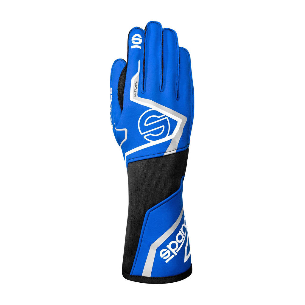 SPARCO BKG0002B0B20013 Karting Gloves K-Tide+ (FIA 8877-2022), Reflex Blue / Black, Size 13 Photo-0 