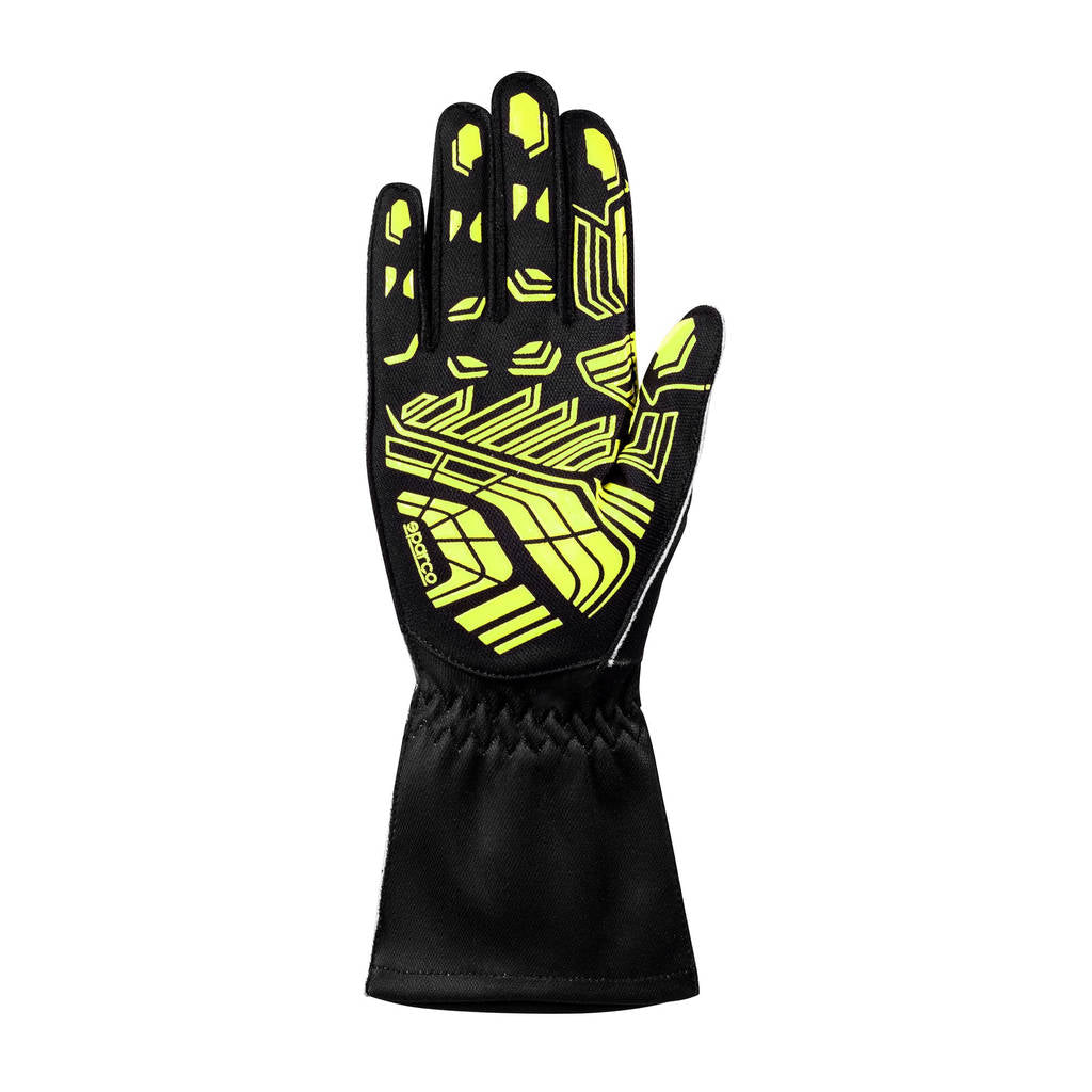 SPARCO BKG0004B0K08008 Karting Gloves K-Attack, Black / Fluo Yellow, Size 8 Photo-1 