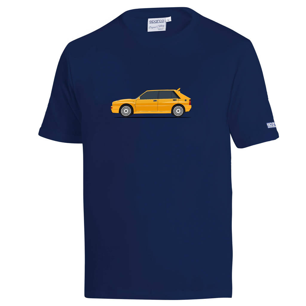 SPARCO BML0014N0N0200L T-Shirt Lancia HF Delta, Navy Blue, Size L Photo-0 