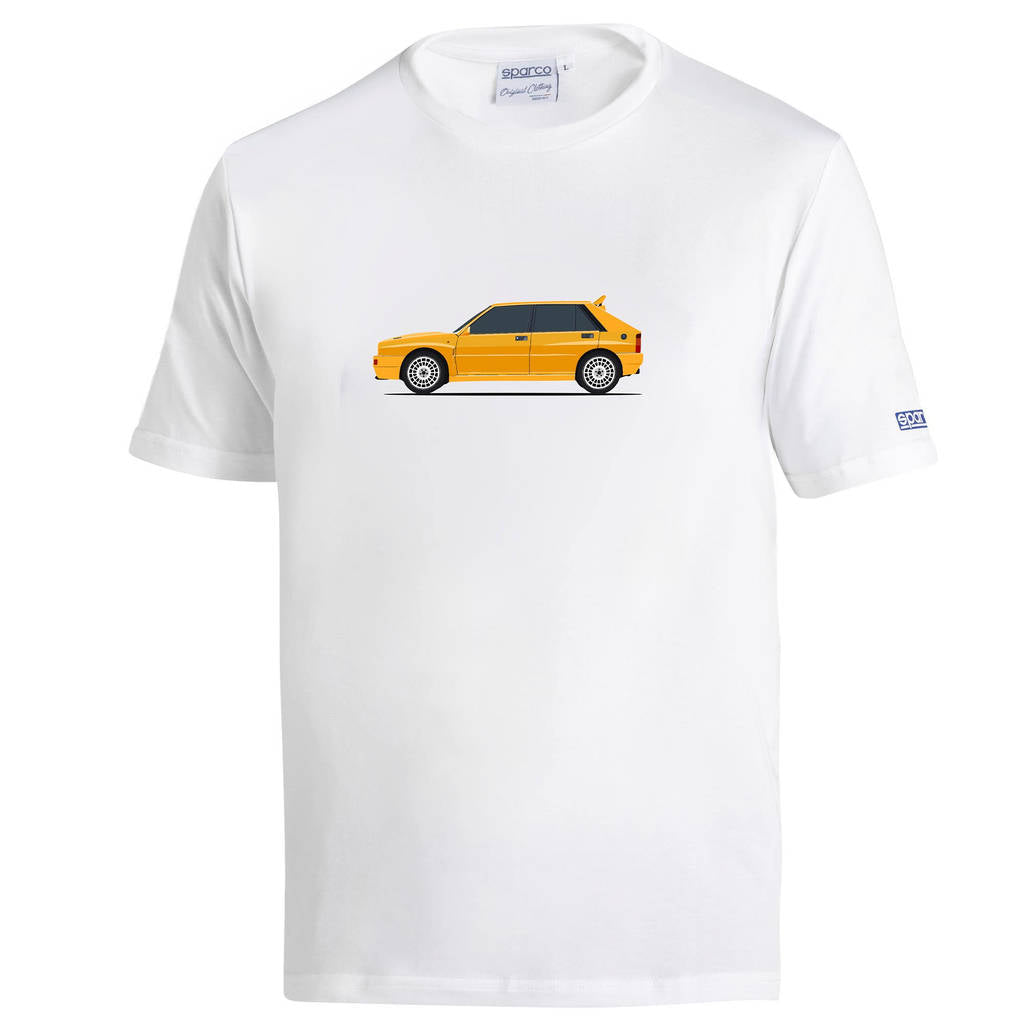 SPARCO BML0014N0W010XS T-Shirt Lancia HF Delta, White, Size XS Photo-0 