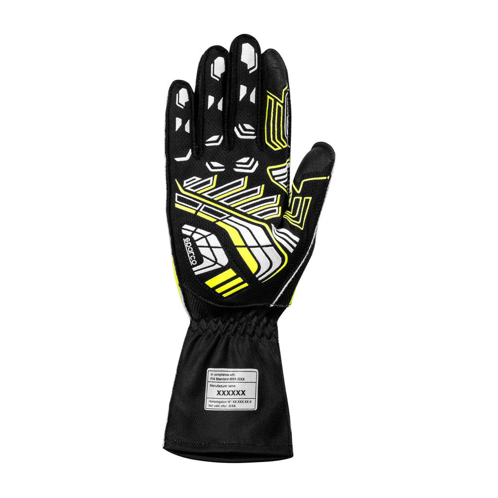 SPARCO BKG0003B0K08010 Karting Gloves K-Arrow+ 2025, Black / Fluo Yellow, Size 10 Photo-1 