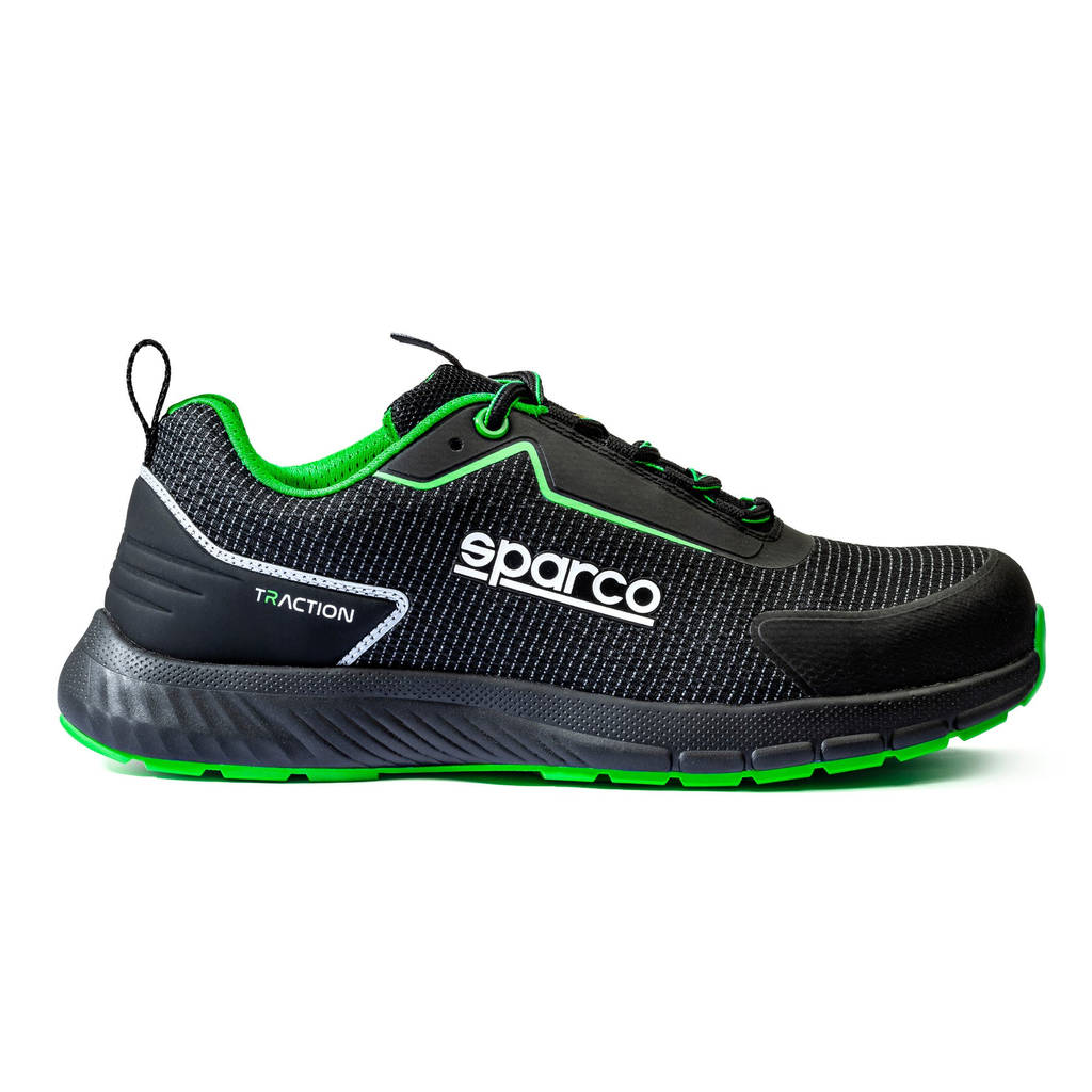SPARCO BTB0002B0K15042 Shoes Traction Sanyo, Black / Fluo Green, Size 42 Photo-3 