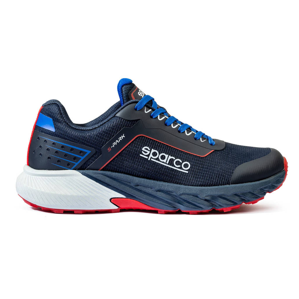 SPARCO BTB0007B0N31037 Mechanics Shoes S-Park Leon, Navy Blue / Red, Size 37 Photo-3 