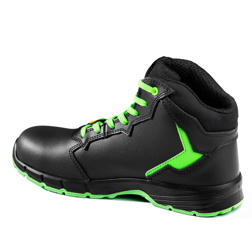 SPARCO BTB0012B0K15048 Shoes Targa-H Willy S3S, Black / Fluo Green, Size 48 Photo-1 