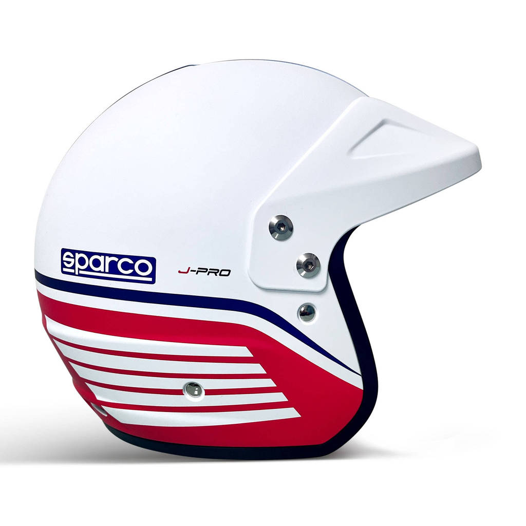 SPARCO 003379MRBI2M Open Face Helmet J-Pro ECE06 Martini, White, Size M Photo-1 