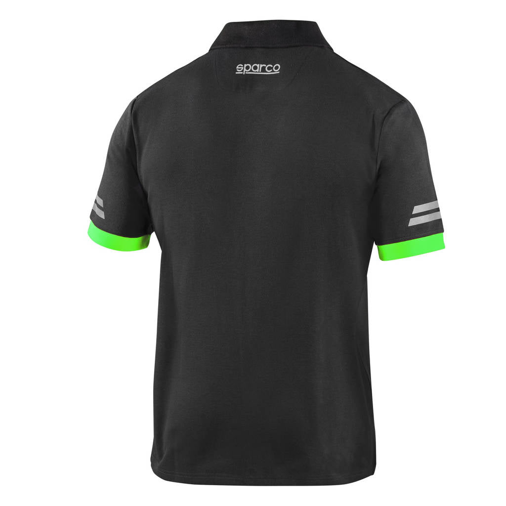 SPARCO 02415GSVF2M Polo Tech Toledo, Grey / Green, Size M Photo-1 