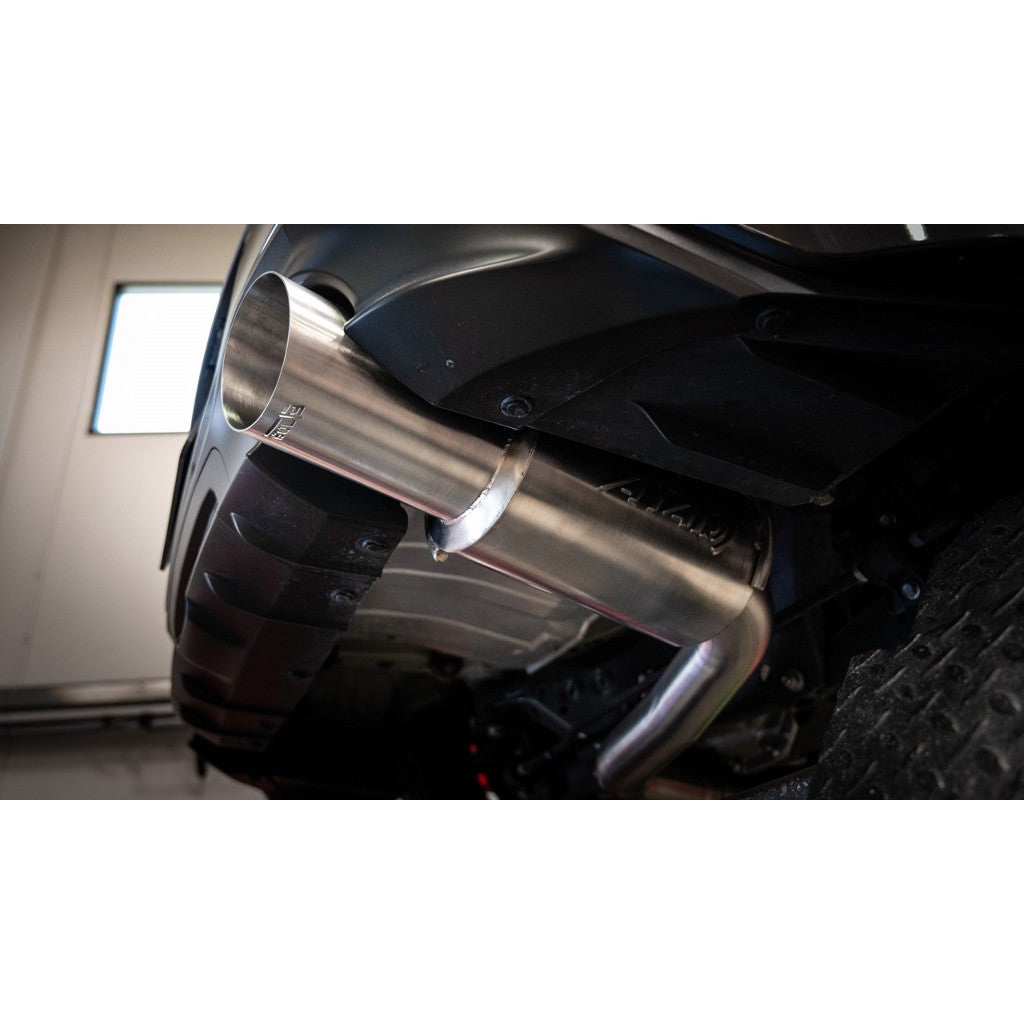 BORLA 140912 Exhaust System Cat-Back 3", ATAK (4.50" Brushed Stainless Steel Tip) for SUBARU BRZ 2022- / TOYOTA GR86 2.4L 2022-2025 Photo-1 