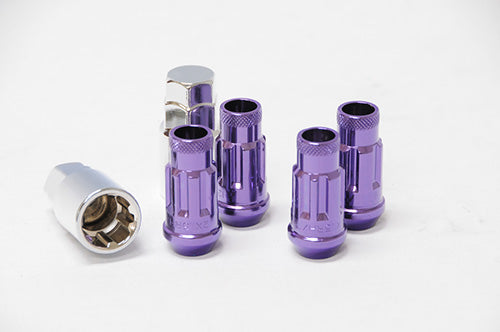 MUTEKI 32901L Lug nuts kit SR48 LOCK SET 12X1.25 48mm Purple Photo-0 