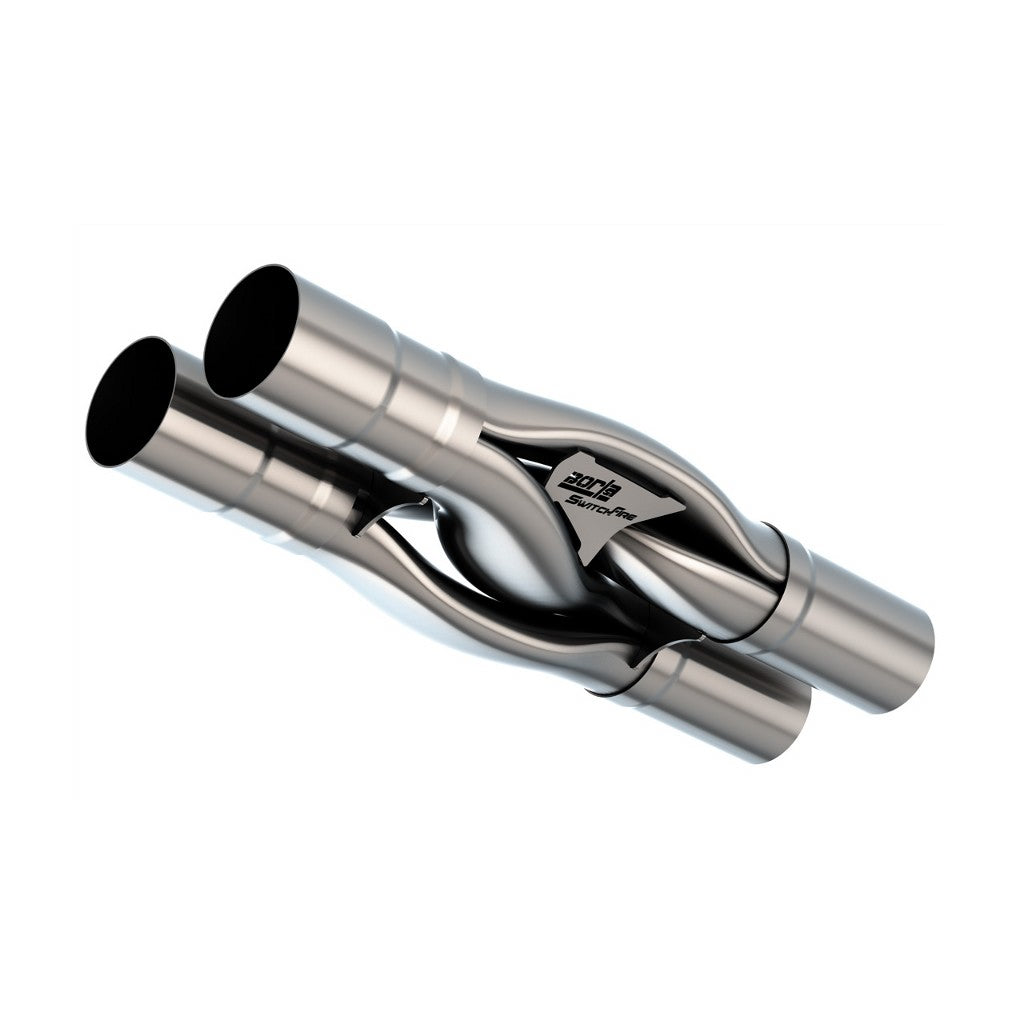 BORLA 60746 Universal X-Pipe SwitchFire, 3" (Without Notches) Photo-0 