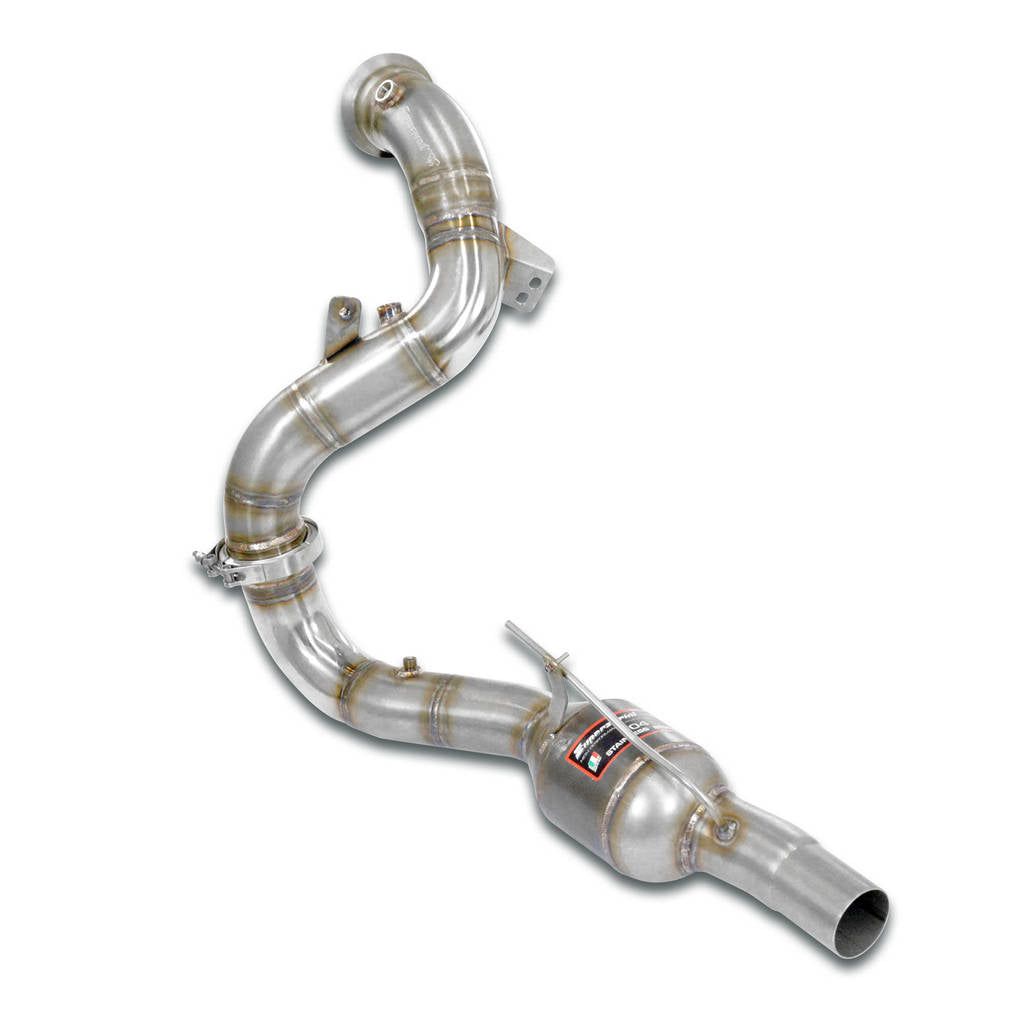 SUPERSPRINT 724981 Downpipe Left with Metallic Catalytic Converter for MERCEDES C190 AMG GT Coupe Photo-0 