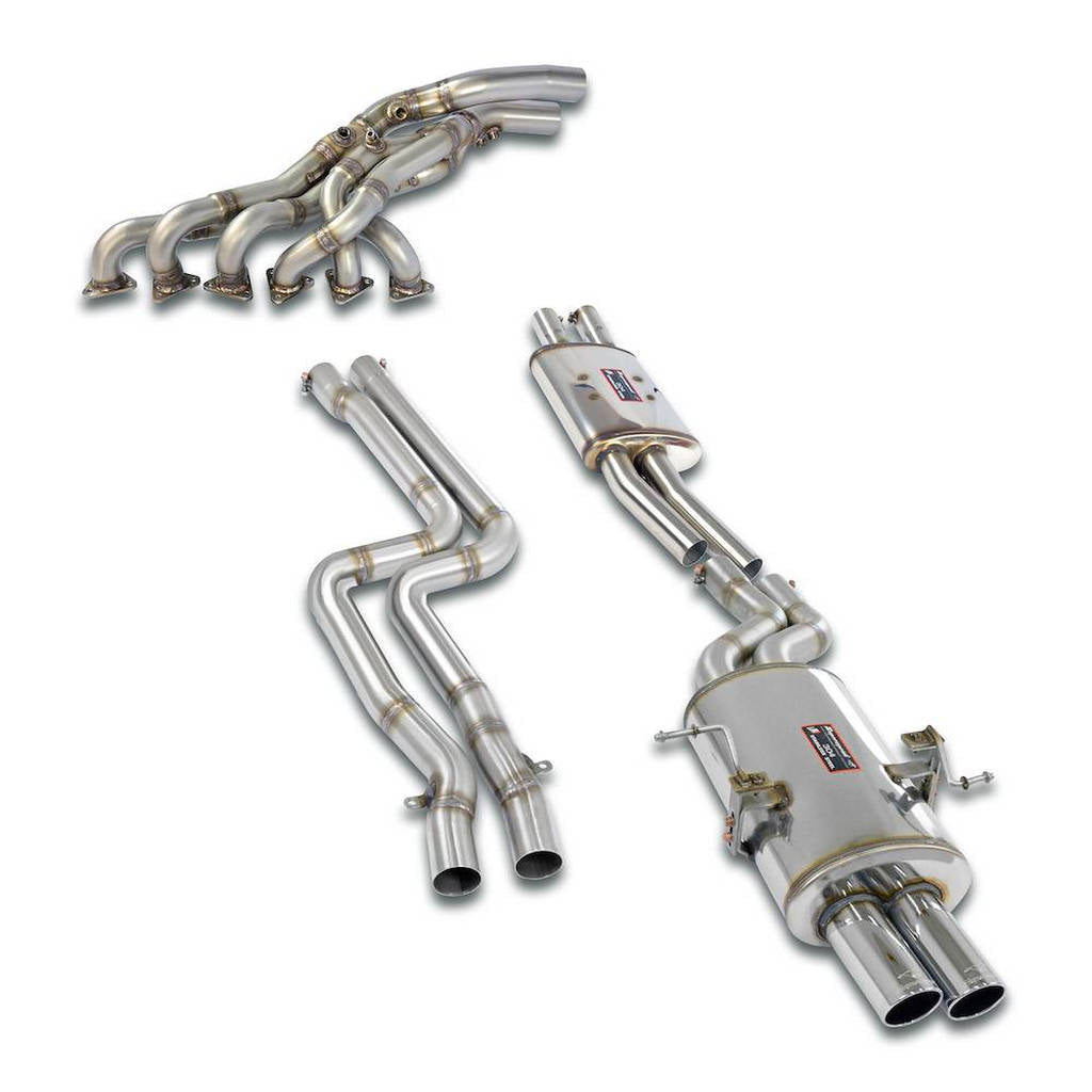 SUPERSPRINT 042520 Race Exhaust System 2x63.5 mm Without Catalytic for BMW (E46) Photo-0 