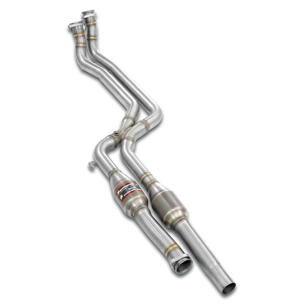 SUPERSPRINT 172832 Front Pipes Kit with Catalytic Converter Right / Left (for OEM Manifold, Left Hand Drive Only) for MERCEDES 190E 2.5 1989 -1993 Photo-0 