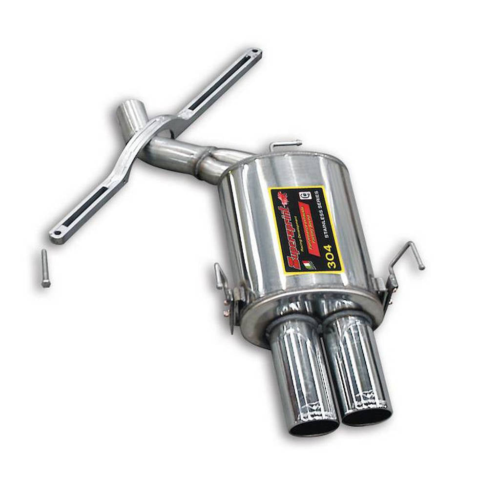 SUPERSPRINT 988786 Rear Exhaust right OO90 With Heavy Duty Chassis Bar (Race Tips) for BMW M5 5.0i (E61) Photo-0 