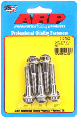 ARP 712-1500 SAE Bolt Kit 5/16-24 x 1.500 12pt SS bolts Photo-0 