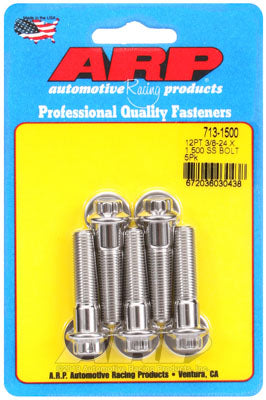 ARP 713-1500 SAE Bolt Kit 3/8-24 x 1.500 12pt SS bolts Photo-0 