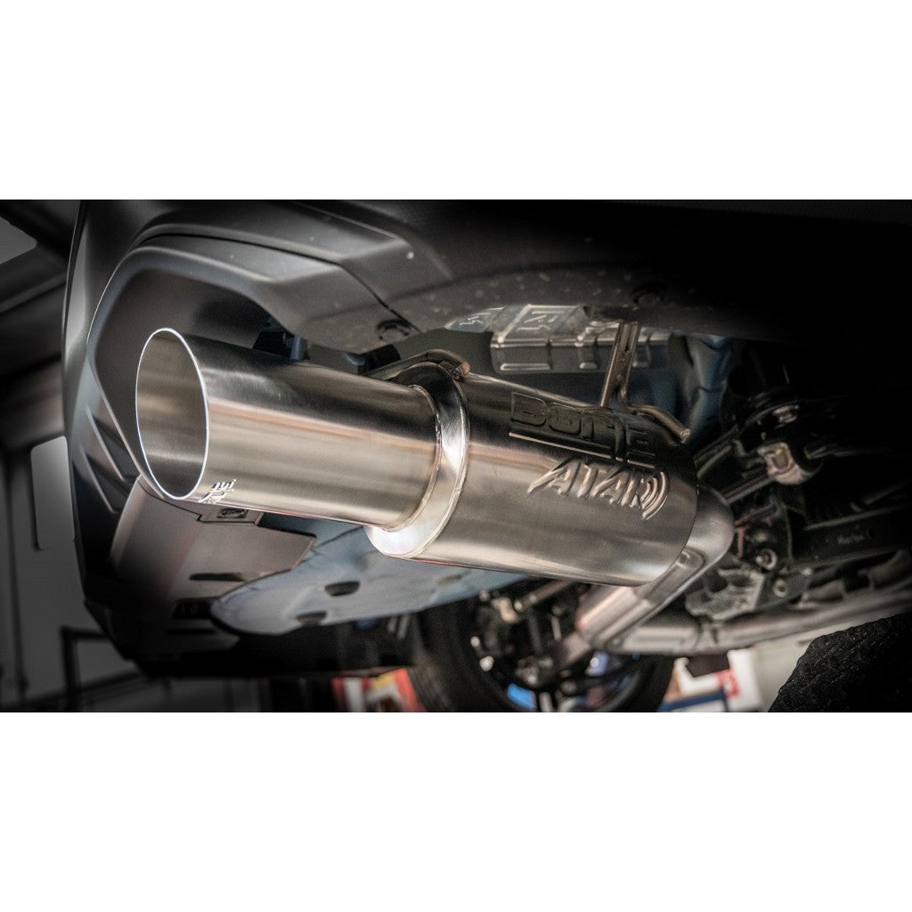 BORLA 140931 Cat-Back Exhaust 3", ATAK (4.5" Brushed Steel Tips) for SUBARU WRX 2.4L 2022-2025 Photo-4 