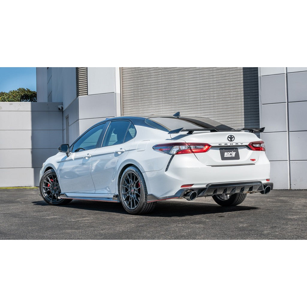 BORLA 140967BC Cat-Back Exhaust 2.5", 2.25", S-Type (4.5" Black Chrome Tips) for TOYOTA Camry TRD 3.5L 2020-2024 Photo-1 