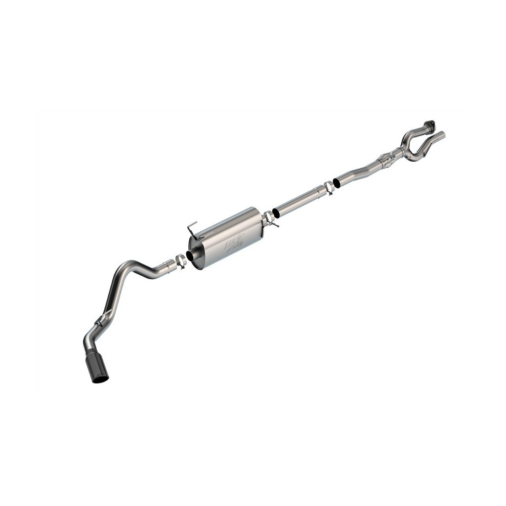 BORLA 141015BC Cat-Back Exhaust 2.75", 3.5", ATAK (5" Black Chrome Tips) for FORD F-250 / F-350 Super Duty 2020- Photo-0 