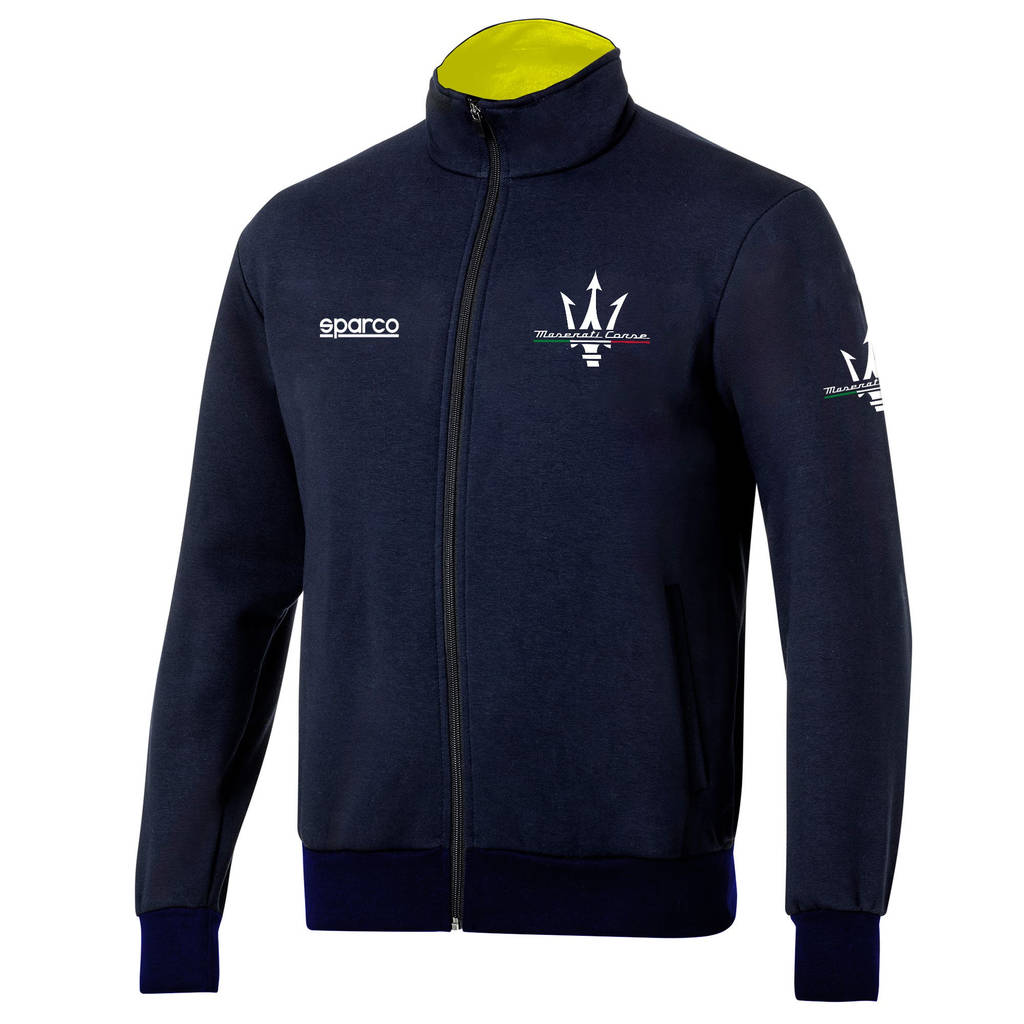 SPARCO BMF0035J0N023XL Full Zip Sweatshirt Maserati, Blue, Size 3XL Photo-0 