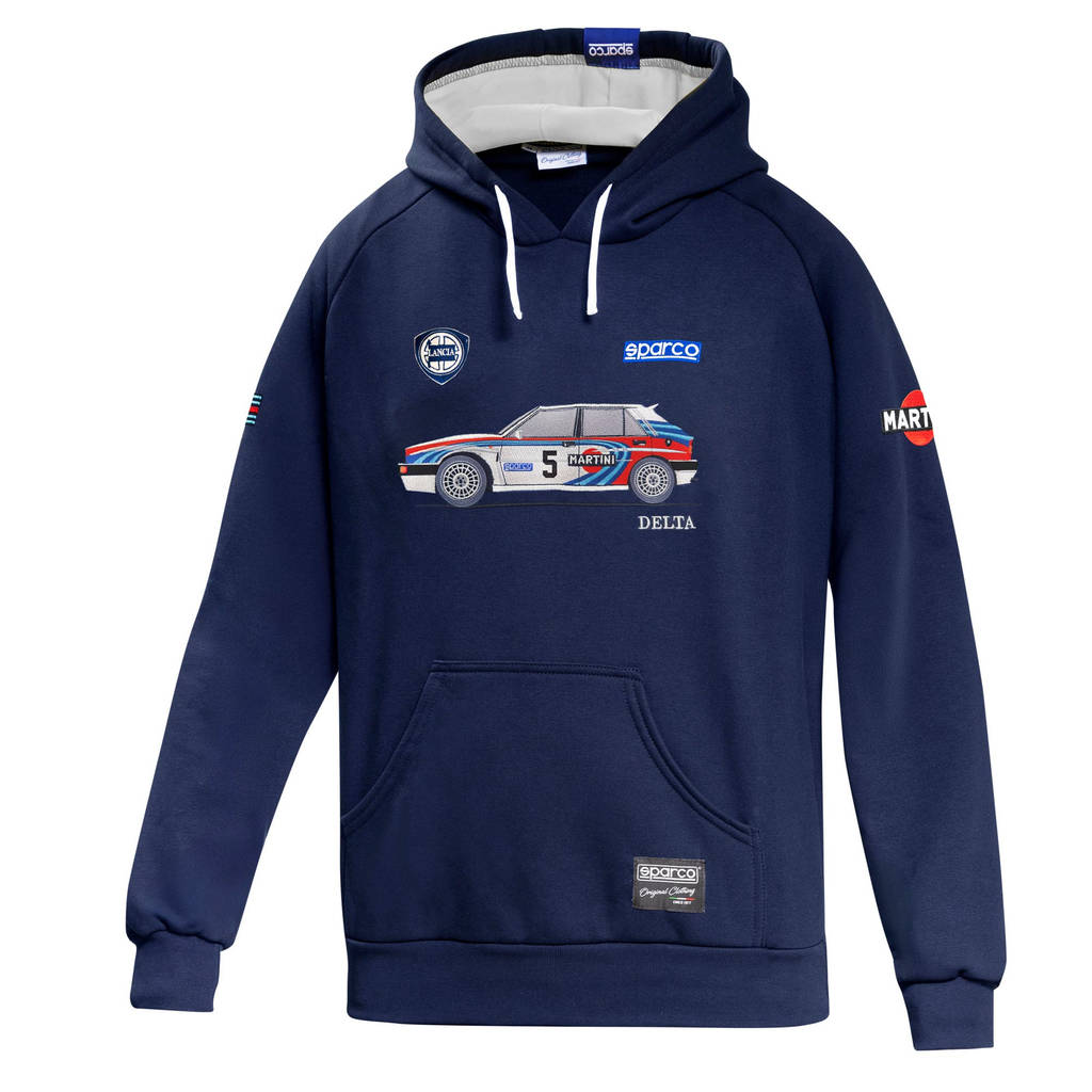 SPARCO BMF0092NDN060XL Hoodie Lancia MR Delta, Blue/White, Size XL Photo-0 