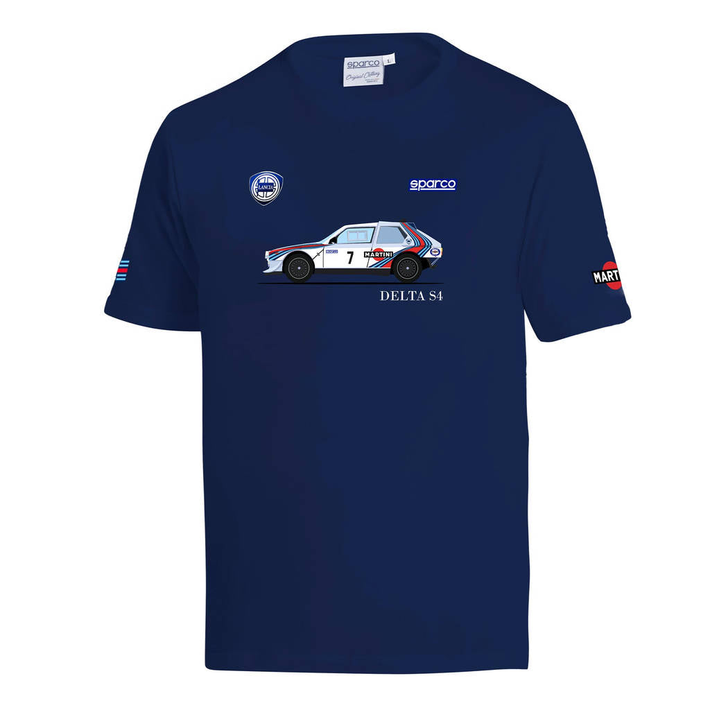 SPARCO BML0091NDN023XL T-Shirt Lancia MR 037, Blue, Size 3XL Photo-0 