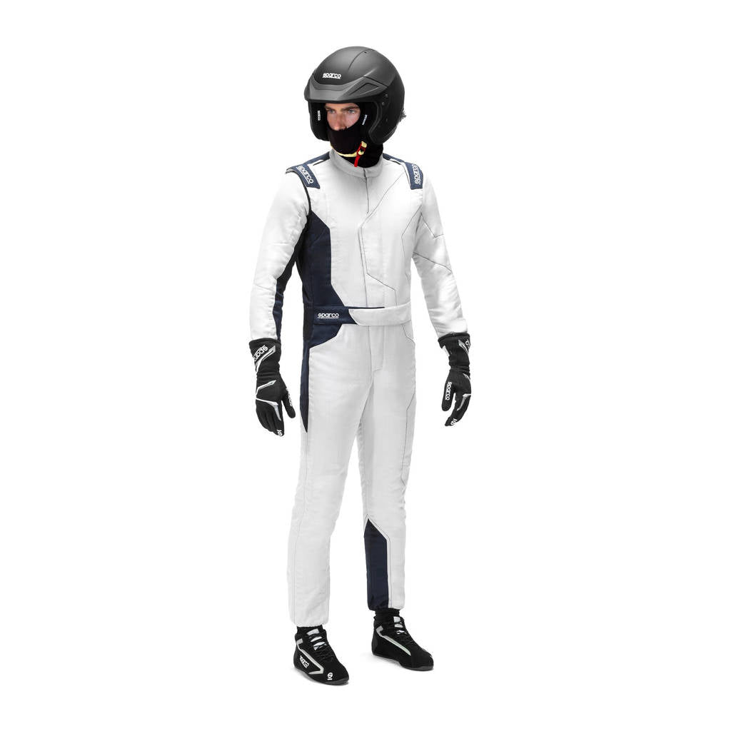 SPARCO BRS0049B0E60056 Racing Suit Sprint A Advanced, Silver/Blue, Size 56 Photo-0 