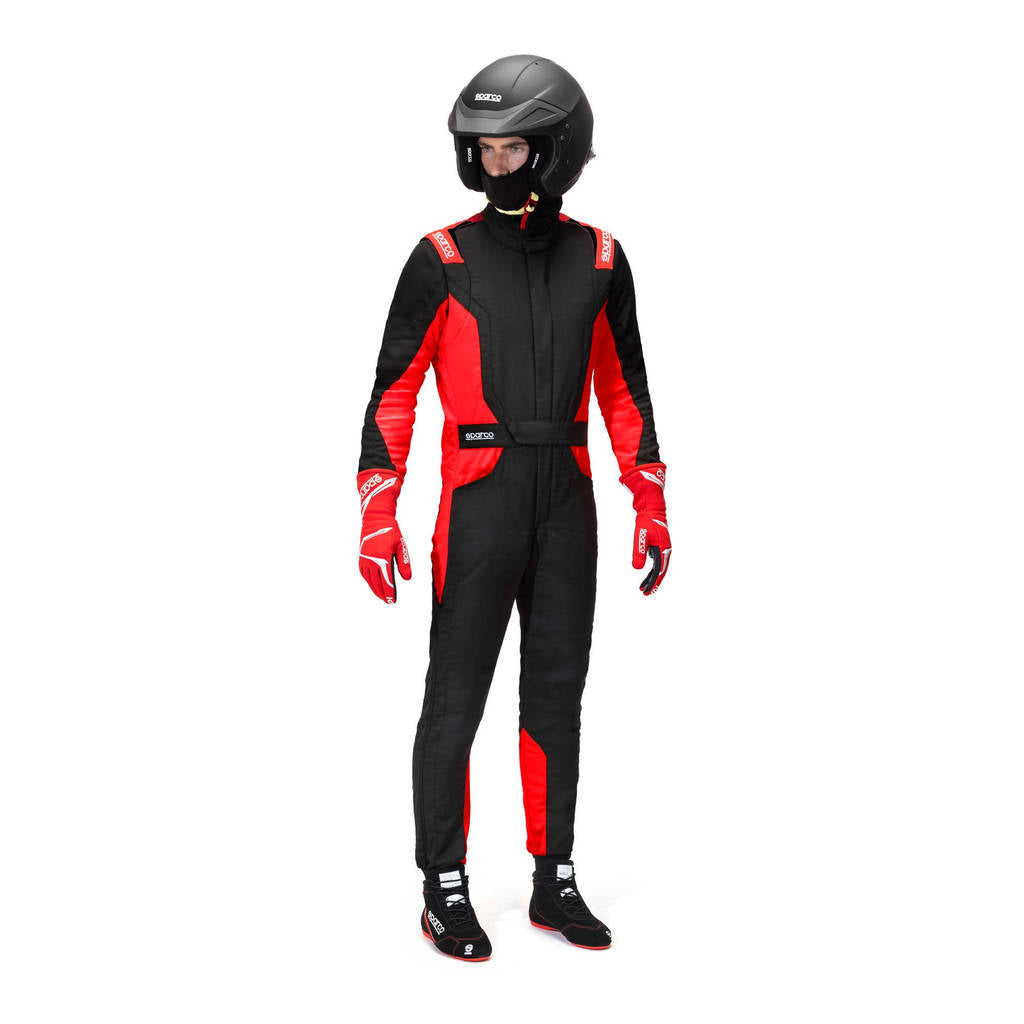 SPARCO BRS0050B0K12054 Racing Suit Sprint S Advanced, Black/Red, Size 54 Photo-0 