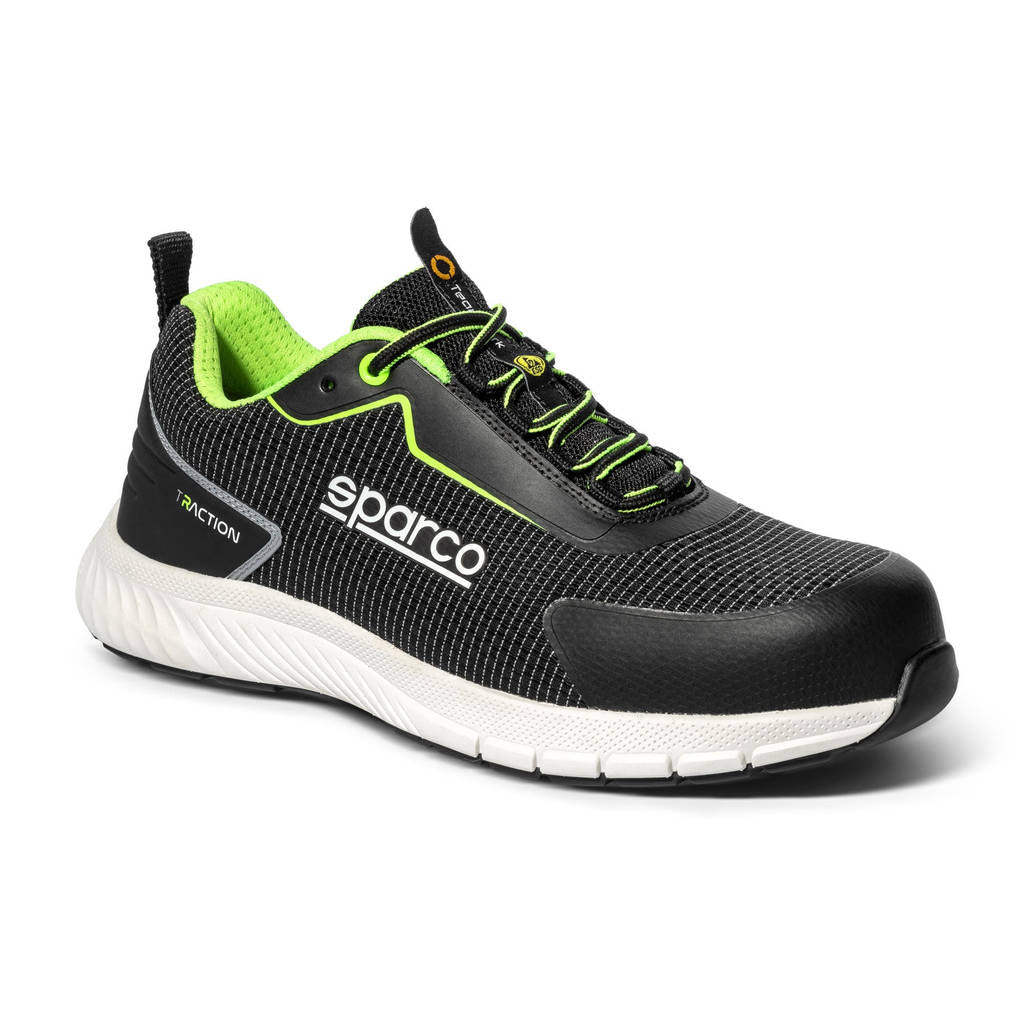 SPARCO BTB0002B0K35041 Mechanics Shoes Traction Yuki, Black/White, Size 41 Photo-0 
