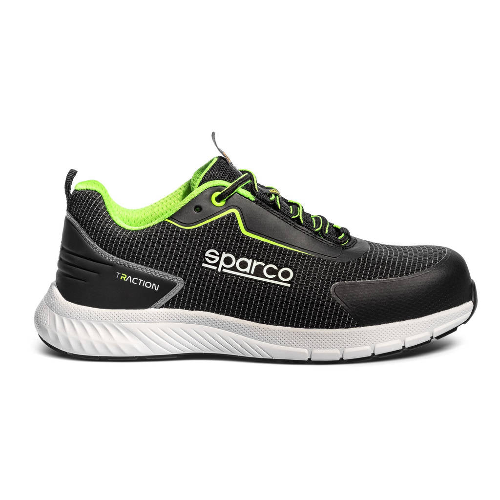 SPARCO BTB0002B0K35041 Mechanics Shoes Traction Yuki, Black/White, Size 41 Photo-1 