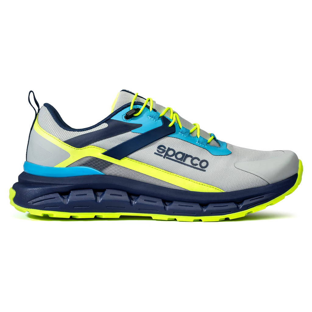 SPARCO BTB0037B0E61046 Teamwork Shoes S-Pike Turini O2, Silver/Blue/Fluo Lime, Size 46 Photo-2 