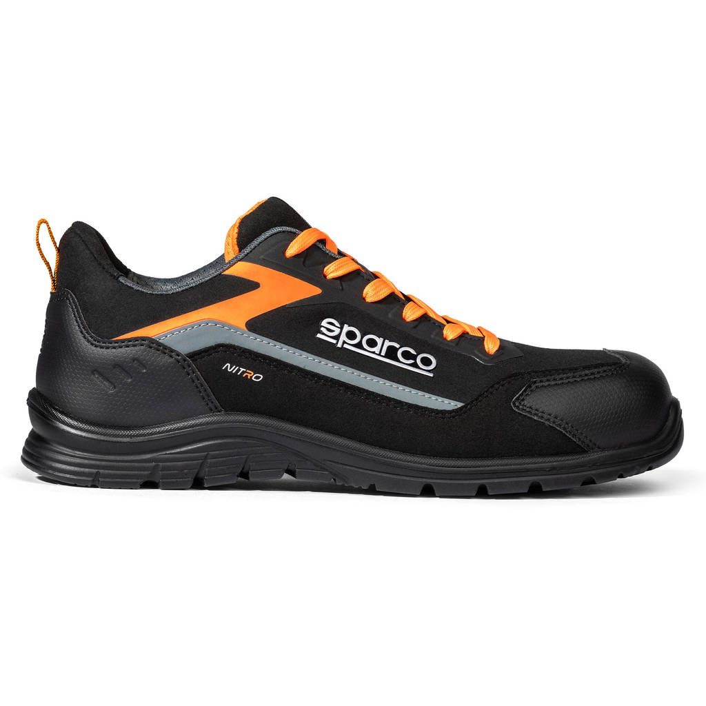 SPARCO BTB0044B0E33046 Mechanics Shoes Nitro Elfyn S3S, Dark Grey/Fluo Orange, Size 46 Photo-1 