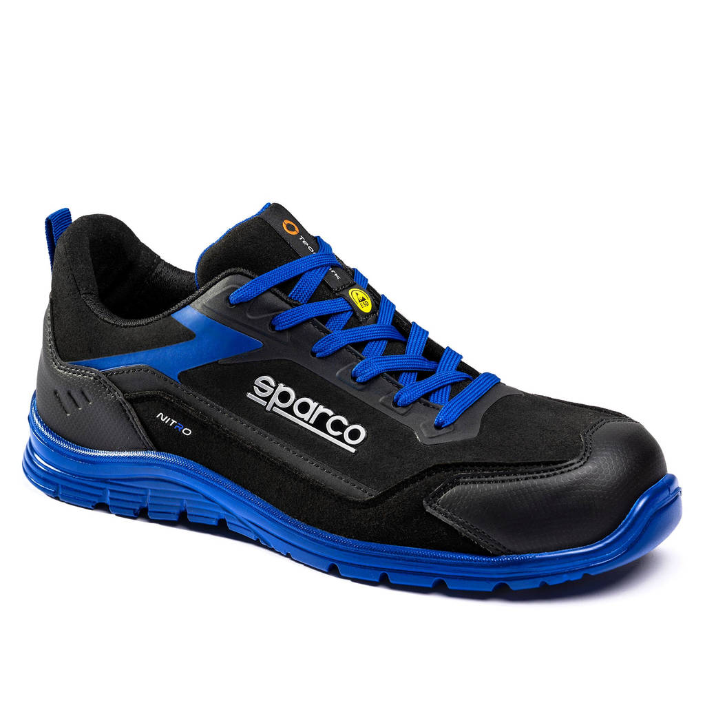 SPARCO BTB0044B0K05045 Mechanics Shoes Nitro Sami S3S, Black/Blue, Size 45 Photo-0 