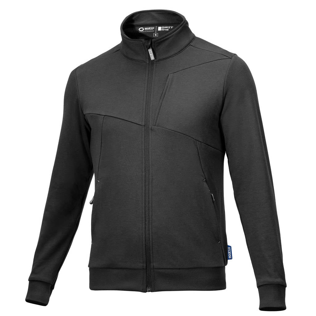 SPARCO BTJ0010B0E0100L Full Zip Sweatshirt Grit Plata, Grey, Size L Photo-0 