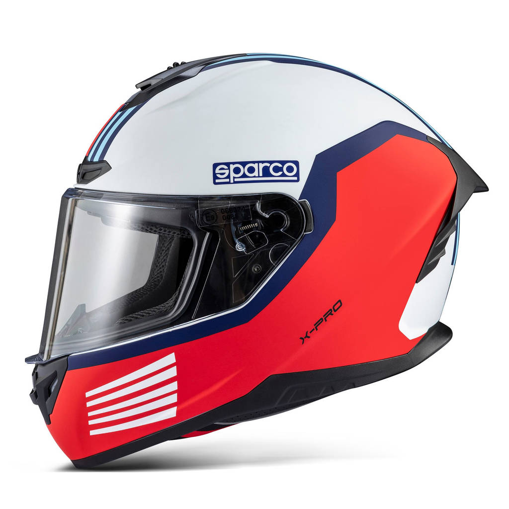 SPARCO 003378MRBI1S Full-Face Racing Helmet X-Pro ECE06 MR, White, Size S Photo-1 