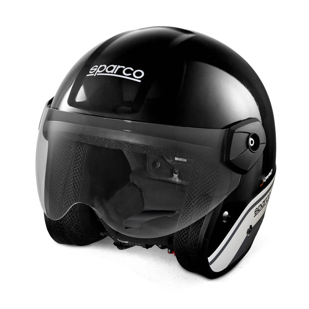 SPARCO 003379NRGR3L Open-Face Racing Helmet J-Pro ECE06, Black/Grey, Size L Photo-3 