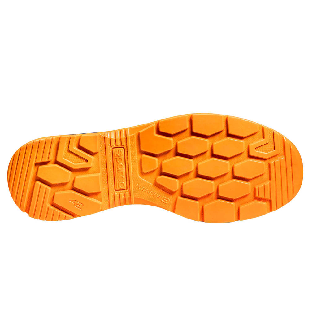 SPARCO 07538GU43BMAF Mechanics Shoes Indy Meteor Gulf S1PS, Navy Blue/Fluo Orange, Size 43 Photo-3 