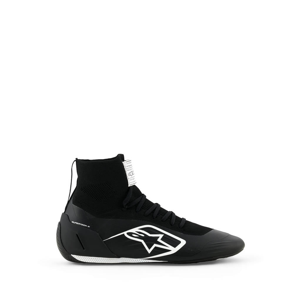 ALPINESTARS 2710526-12-10,5 Autoracing Supertech Shoes K (FIA), Black / White, Size 10,5 Photo-0 