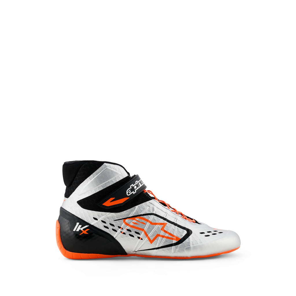 ALPINESTARS 2712124_1114_9 Tech-1 KX V3 Shoes (FIA), Black Silver / Orange Fluo, Size 9 Photo-0 