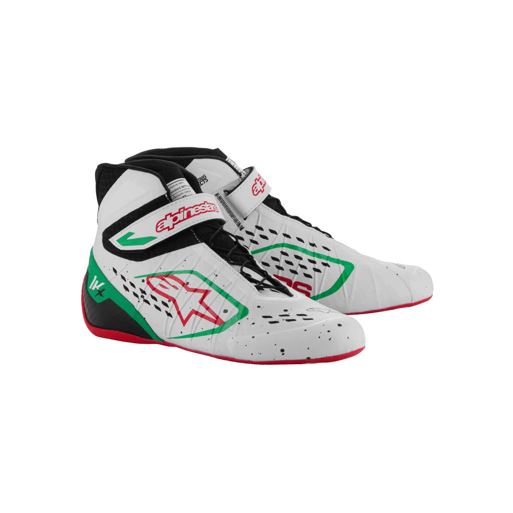 ALPINESTARS 2712124_263_7,5 Tech-1 KX V3 Shoes (FIA), White / Green / Red, Size 7,5 Photo-0 