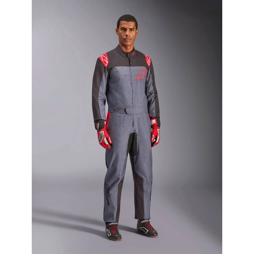 ALPINESTARS 3350125-1431-44 Suit for Karting KMX-9 V3, Anthracite / Black / Red, Size 44 Photo-0 