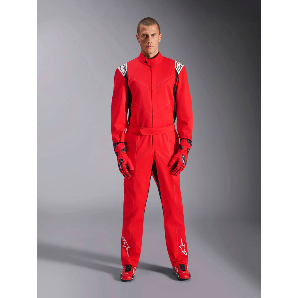 ALPINESTARS 3350226-30-L Kart Indoor Suit V2, Red, Size L Photo-0 