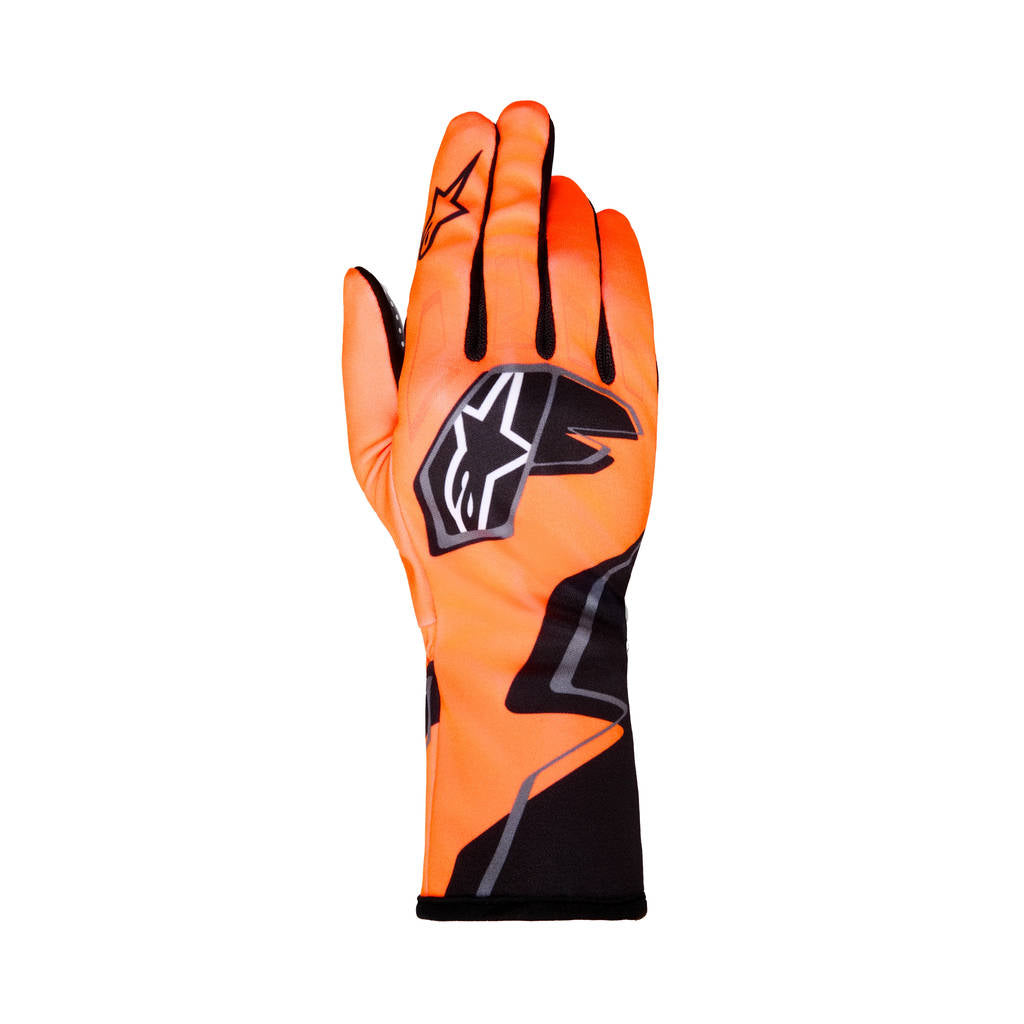 ALPINESTARS 3550326-4512-S Race Gloves Tech-1 K Race V2 Graphic 1,Orange Fluo / Black / White, Size S Photo-0 